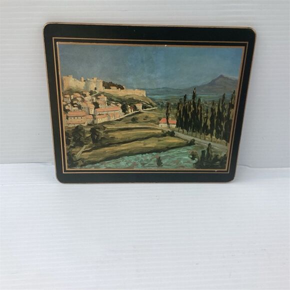 Lady Clare Vintage Scenic Village Landscape Decorative Placemat - Picture 1 of 4